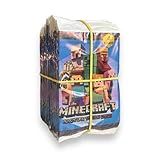 Kit 200 Cards Minecraft Jogo 50 Pacotinhos Figurinhas Para Crianças