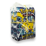 Kit 200 Cards Pokémon 50 Envelopes Cartinhas Pikachu Ashi