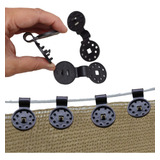 Kit 200 Clips Presilha Para Prender Tela De Sombrite Agro 