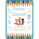Kit 200 Desenhos Para Colorir Em