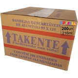 Kit 200 Marmitinhas Aluminio