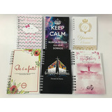 Kit 200 Mini Agendas Canetas Personalizadas