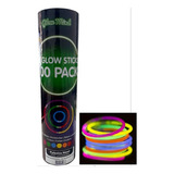 Kit 200 Pulseira Neon Alto Brilho Fluorescente Festas Balada