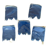 Kit 200metros Bandeirinhas Junina Azul De Plástico Cor Única