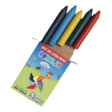 Kit 20cxs Mini Giz De Cera 5 Cores 11g Coreles