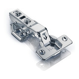 Kit 20uni Dobradiça 35mm Curva Aço Inox Amortecedor Porta