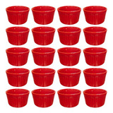 Kit 20x Ramekim Canelado Finger Foods 150ml Porcelana Hotel