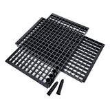 Kit 21 Bandejas Plana 228 Células Completas Com Tubetes 55cm
