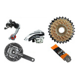 Kit 21 Marchas Shimano Tourney Cambios Pedivela Catraca 7v