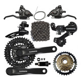 Kit 21 Marchas Shimano Tourney Catraca Mega Range Rapid Fire