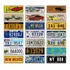 Kit 21 Placas Decorativas De Carros Estilo Retro Antigas Eua
