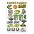 Kit 22 Adesivos Para Moto Gp Capacete Monster Viseira Bike 