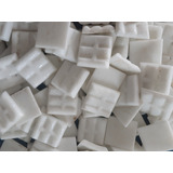Kit 225 Pastilhas De Vidro Para Mosaico 2x2 Branco 122