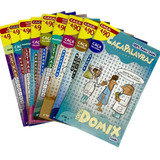 Kit 225 Revistas Caça Palavra Cruzadas Cripto Letrix Numerix