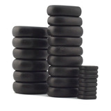 Kit 23 Pedras Basálticas Vulcânicas Quentes P Massagem Estek