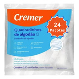 Kit 24 Algodão Cremer Quadradinho Multifunções 6000un