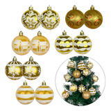 Kit 24 Bolas De Natal 6cm Decoradas Luxo Enfeites P Árvore