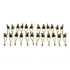 Kit 24 Broches Bottons Com Dezena Nossa Senhora Aparecida