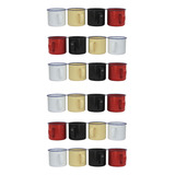 Kit 24 Caneca Esmaltada 90 Ml Xícara Café Chá Coloridas