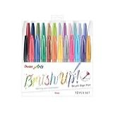 Kit 24 Canetas Brush Sign Pen Pentel