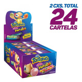 Kit 24 Cartelas Chiclete Huevitos Bichos