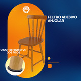 Kit 24 Feltro Protetor Adesivo Pé Sofá Cadeira Mesa Aparador