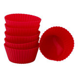 Kit 24 Formas Silicone Mini Cupcake Bolo Muffin Assadeira
