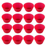Kit 24 Forminhas Cupcake Muffin Mini Bolos Em Silicone