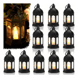 Kit 24 Mini Vela Luminária Decorativa Lampião Led Rustica