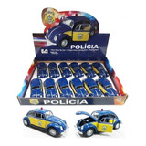 Kit 24 Miniatura Fusca Polícia Rodoviária