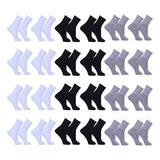 Kit 24 Pares Meia Masculina Esportiva Cano Alto Algodão