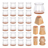 Kit 24 Peças Protetor Para O Pé Da Cadeira mesa De Silicone