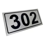 Kit 24 Placas De Aço Inox 1 5x3cm Com Número Caixa Correio