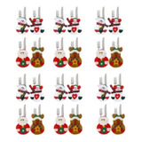 Kit 24 Porta Talheres Natalinos Mesa Decoração Enfeite Natal