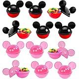 Kit 24 Pote Pequeno Lembranças Para Festa Mickey E Minnie 50ml Plasútil Decoração De Aniversário Infantil