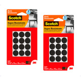 Kit 24 Protetor Anti Deslizante Adesivo Redondo P Scotch 3m