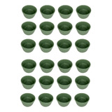 Kit 24 Ramekim Verde Médio 180ml Porcelana Buffet Servir