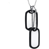 Kit 24 Tag Dogtag Duplo Aço Revenda Mod03 Atacado