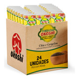 Kit 24 Torradas Arroz Integral Orgânico Chia E Gergelim 75g