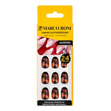 Kit 24 Unhas Postiças Modelo Almond Animal Print Marco Boni