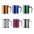 Kit 24 Unid Caneca De 400 Ml, Em Inox - Acabamento Plastico