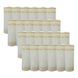 Kit 24 Velas Votivas 7 Dias Brancas 260gr