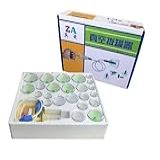 Kit 24 Ventosas Massoterapia Corporal Terapeuticas Ventosaterapia Copos Acupuntura