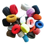 Kit 240 Elásticos Xuxão 3 5cm Cabelo Rabicó Laycra Colorido