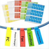 Kit 240 Etiqueta Adesivo Organizador Identificador Fio Cabos