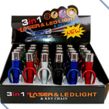 Kit 24un Chaveiro Laser 3 Em