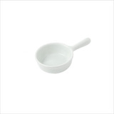 Kit 24x Mini Panelinha Em Porcelana De 50ml Cor Branco