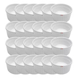 Kit 24x Ramekin 135ml Porcelana Molho Molheira Finger Foods