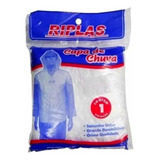Kit 25 Capa De Chuva Descartável Transparente Incolor Unisex