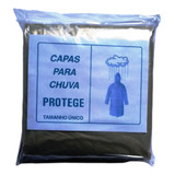 Kit 25 Capas De Chuva Descartável Transparente